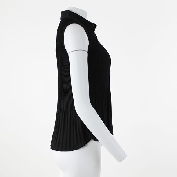 T Tahari Sleeveless Pleated Blouse - Picture 5 of 5